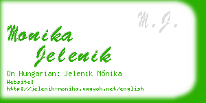 monika jelenik business card